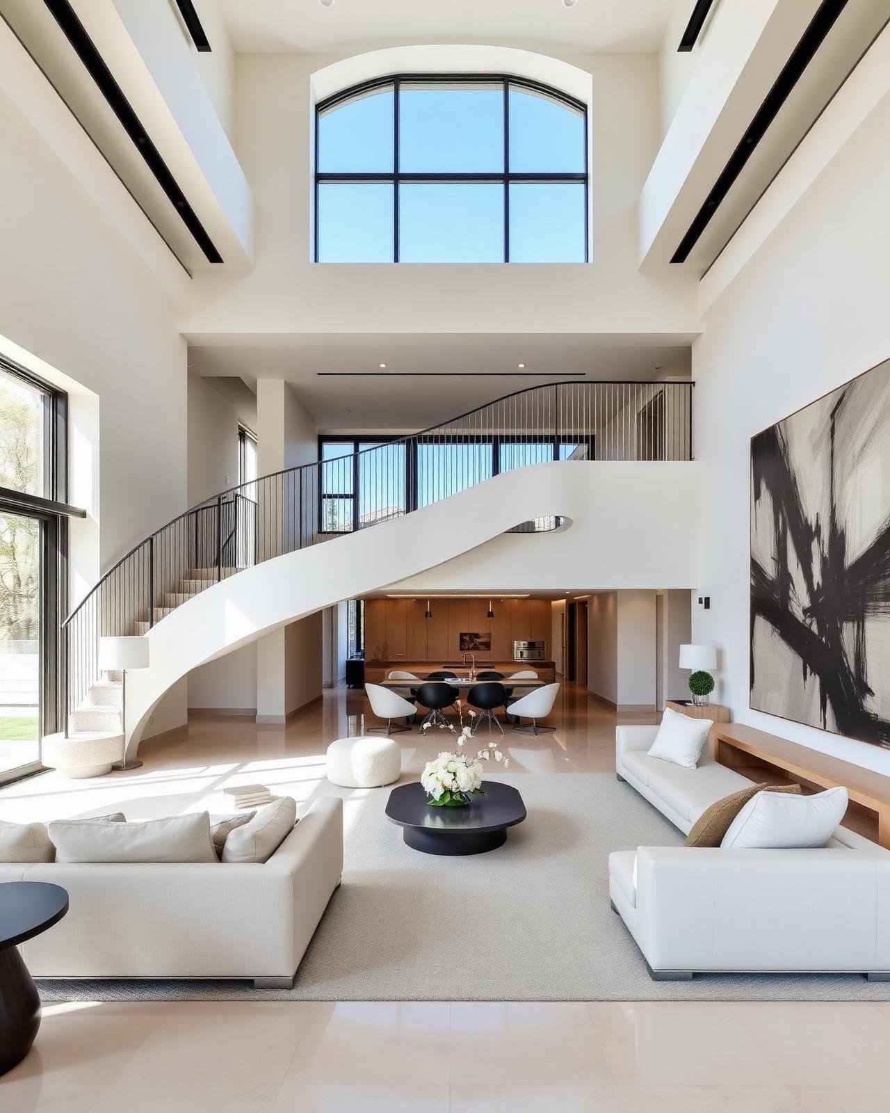 Luxury minimalist villa interior design project by Alless Enterprises in South Delhi